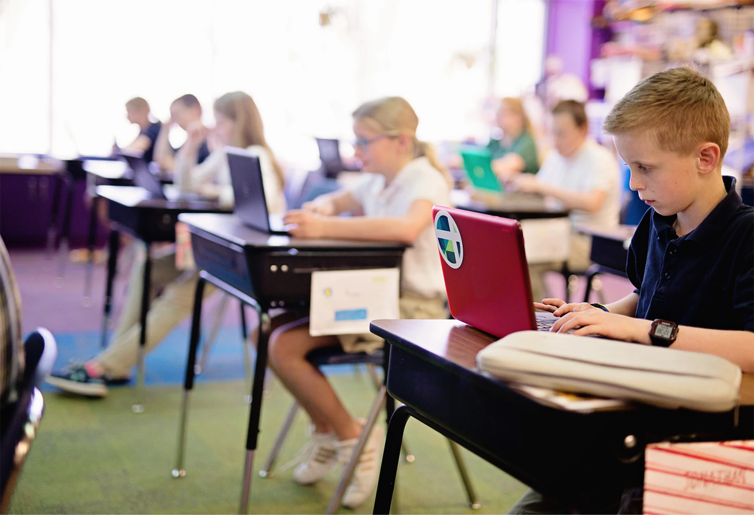 Technology in the classroom at Lutheran Schools of Lincoln in Lincoln, Nebraska